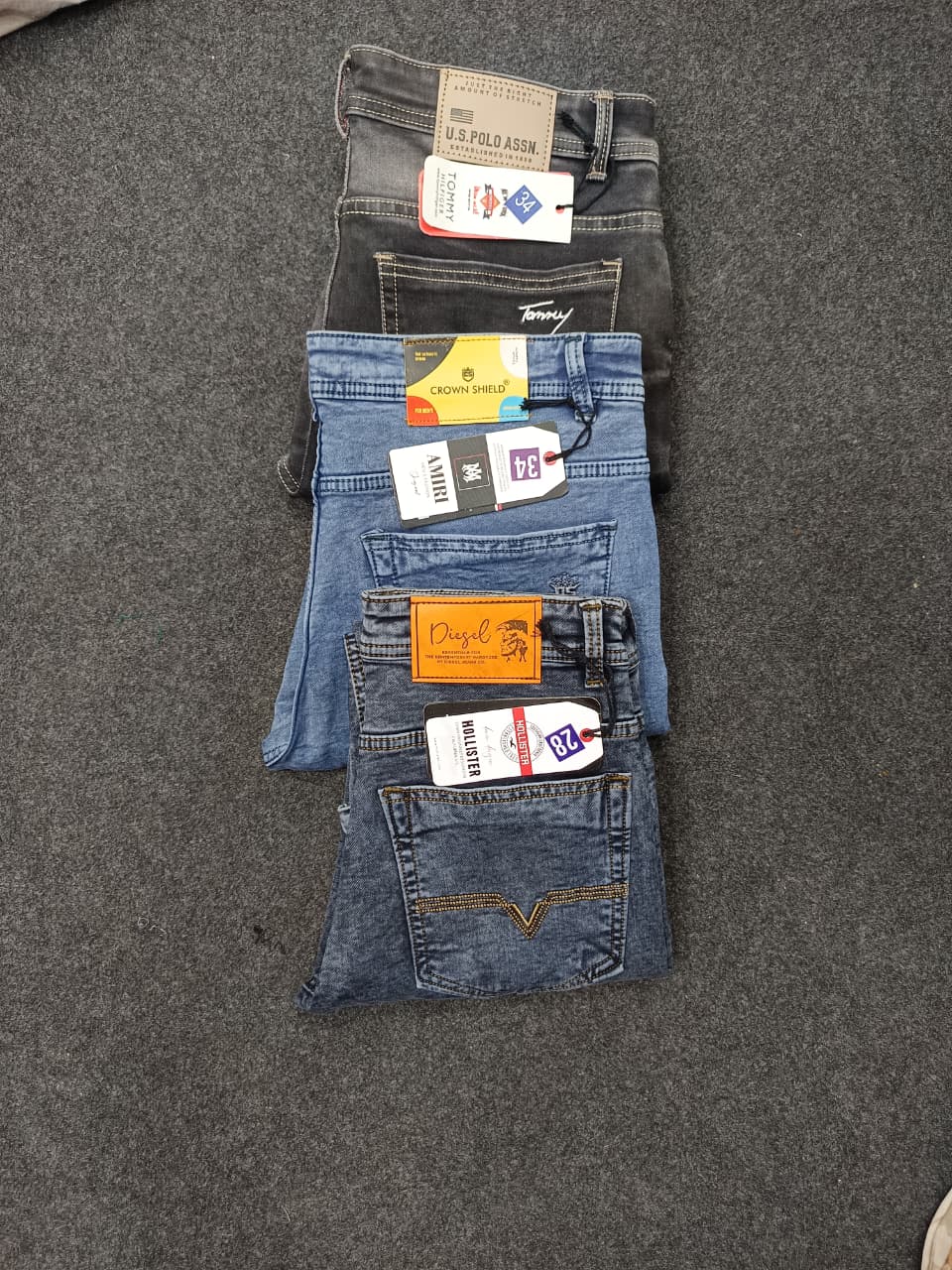 Destroyed Slim Fit Jeans for Men,