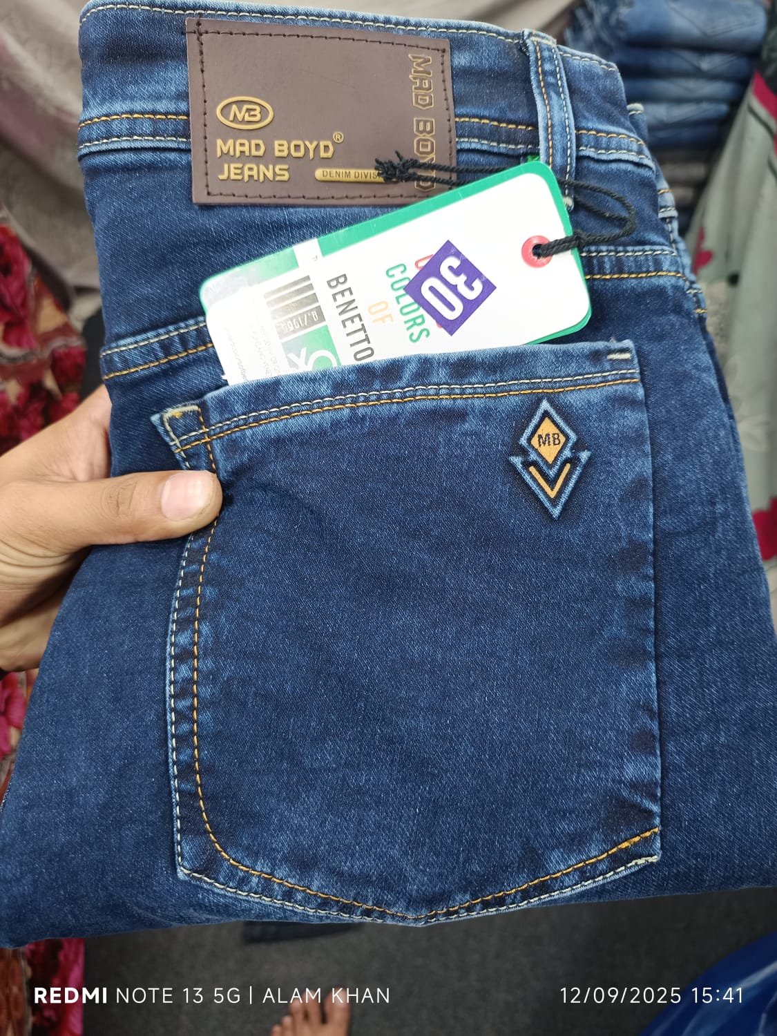 Denim Jeans for Men (Mid Blue),