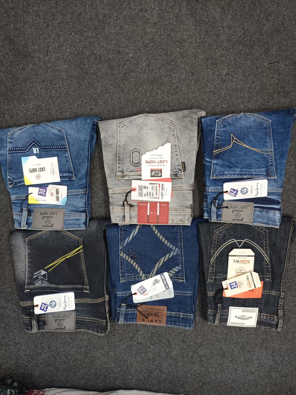 Solid Black Regular Fit Denim Pants