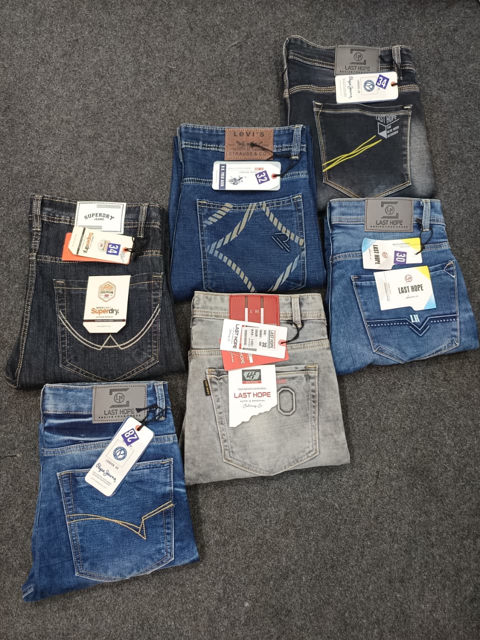 Solid Black Regular Fit Denim Pants