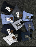 Blue, Trendy Slim Fit Stretchable
